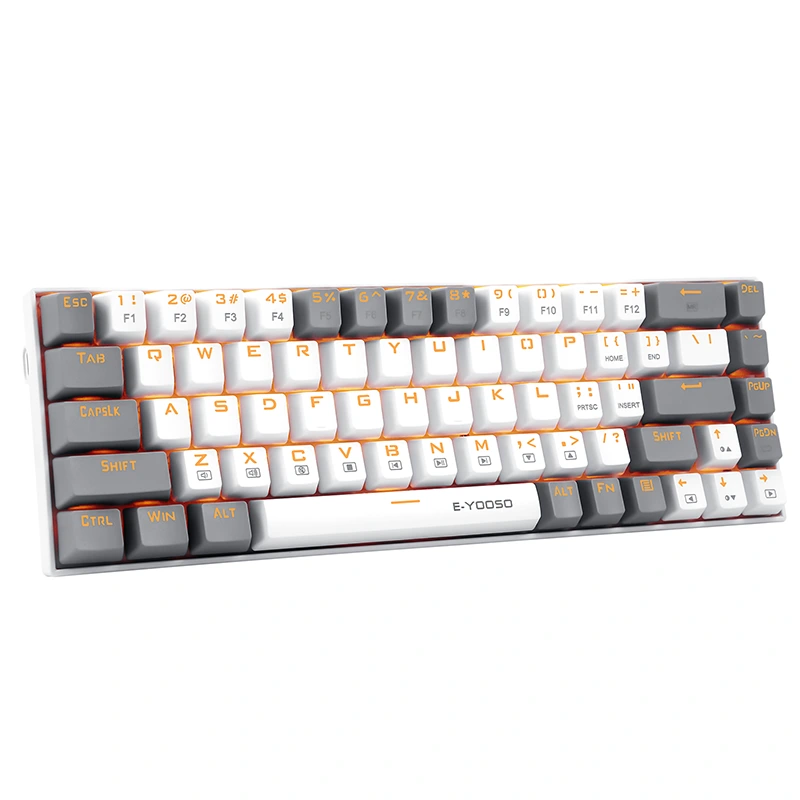 68keys Cearrbhachas Meicniúla Wired LED Backlit Méarchlár