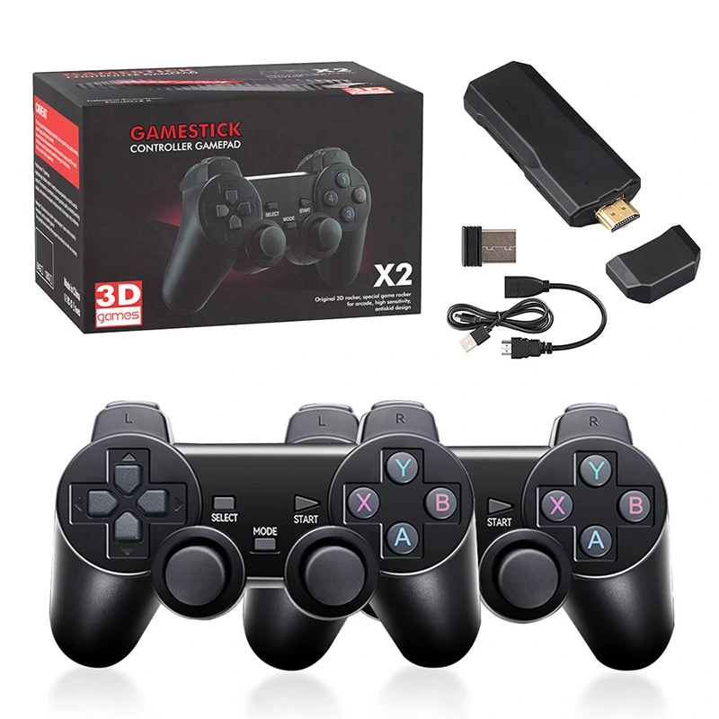 X2 Console Físe 2.4g Rialaitheoir Gan Sreang HD Cluiche